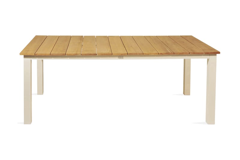 Mexico Spisebord 200 cm - Teak/Hvit - Hagemøbler - Spisegrupper hage - Komplette spisegrupper
