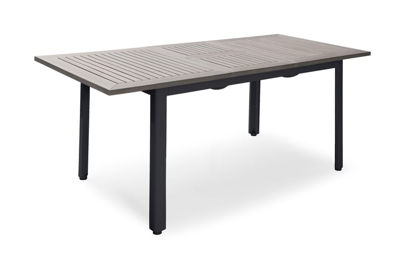 Nydale Bord 90x150-200 cm - Svart/grå - Hagemøbler - Hagebord - Spisebord