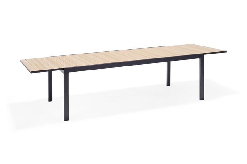 Panama Forlengningsbart Spisebord 211 cm - Svart/Gul - Hagemøbler - Utegruppe - Spisegrupper hage