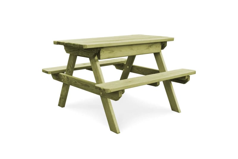Piknikbord med benker 90x90x58 cm impregnert furu - Furu - Hagemøbler - Hagebord - Spisebord ute