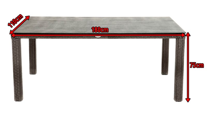 Rocking Comfort Spisebord - Brun - Hagemøbler - Hagebord - Spisebord