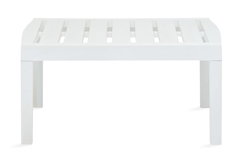 Salongbord hvit 78x55x38 cm plast - Hvit - Hagemøbler - Hagebord - Spisebord ute