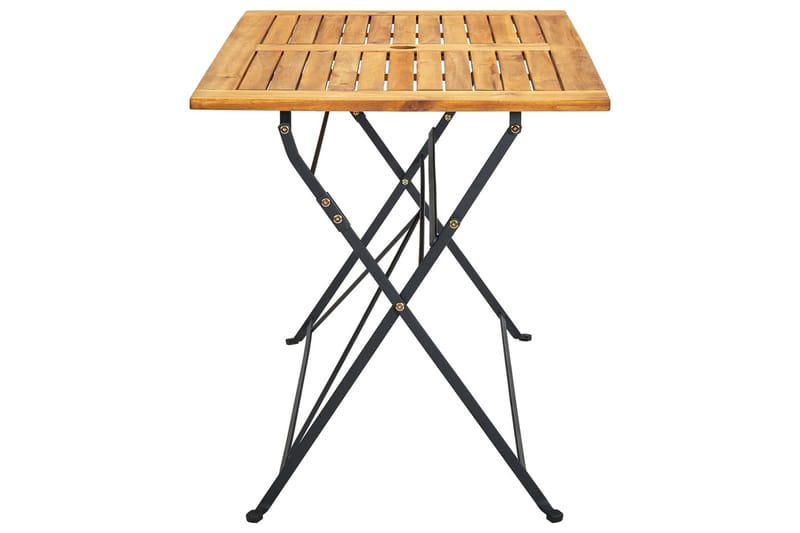 Sammenleggbart hagebord 120x70x74 cm heltre akasie - Brun - Hagemøbler - Hagebord - Spisebord