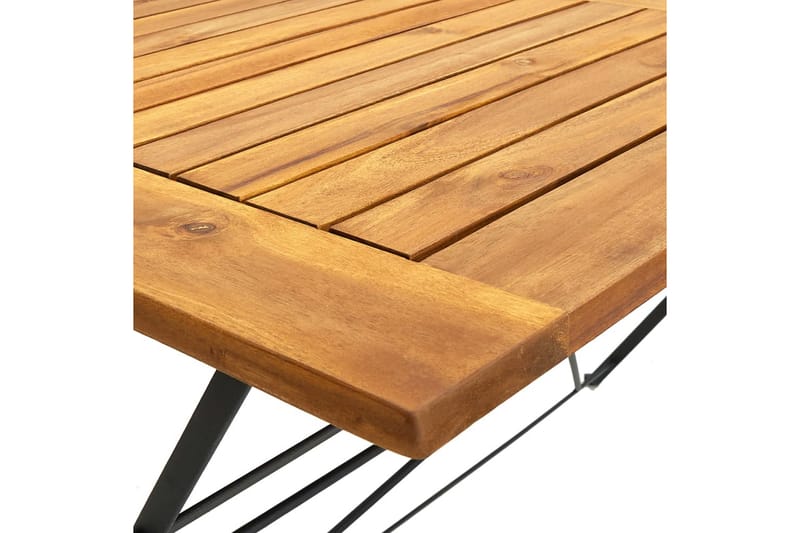 Sammenleggbart hagebord 120x70x74 cm heltre akasie - Brun - Hagemøbler - Hagebord - Spisebord