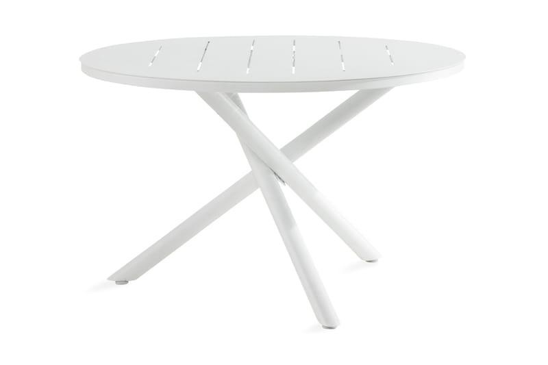 Space Spisebord 120 cm Rund - Hvit - Hagemøbler - Hagebord - Spisebord