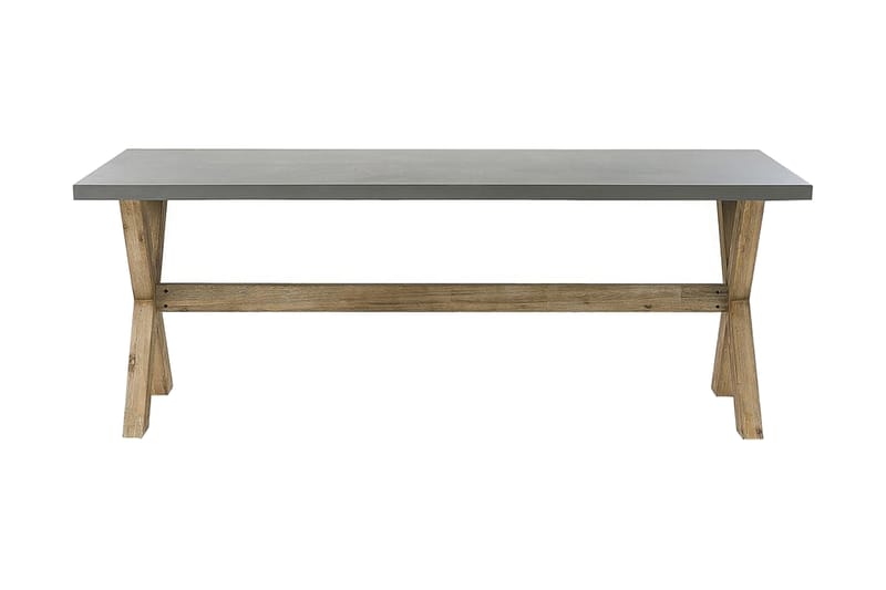 Terranoa Spisebord 200 cm - Grå/Akacia - Hagemøbler - Hagebord - Spisebord ute