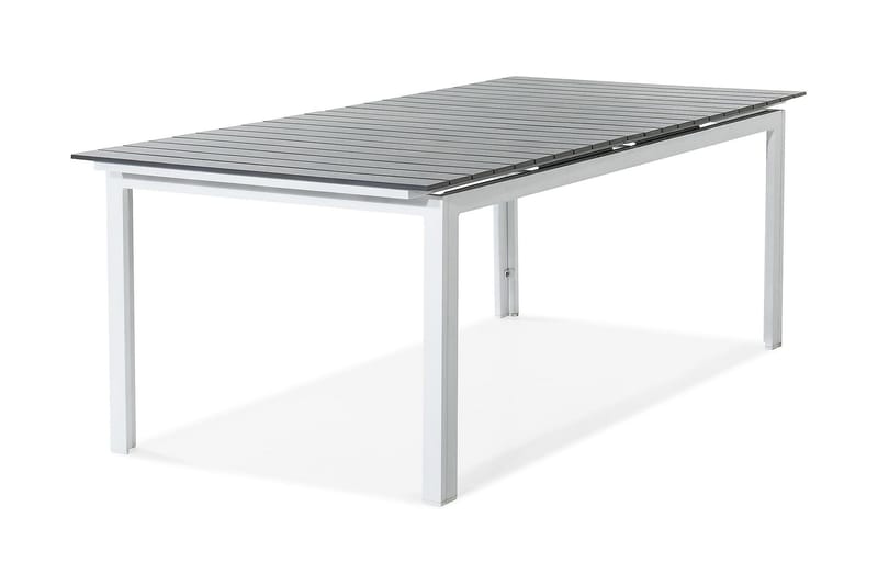 Tunis Forlengningsbart Spisebord 220-280x90 cm - Hvit/Grå - Hagemøbler - Hagebord - Spisebord ute