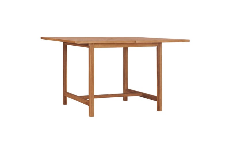 Utendørs spisebord 110x110x75 cm heltre teak - Brun - Hagemøbler - Hagebord - Spisebord ute