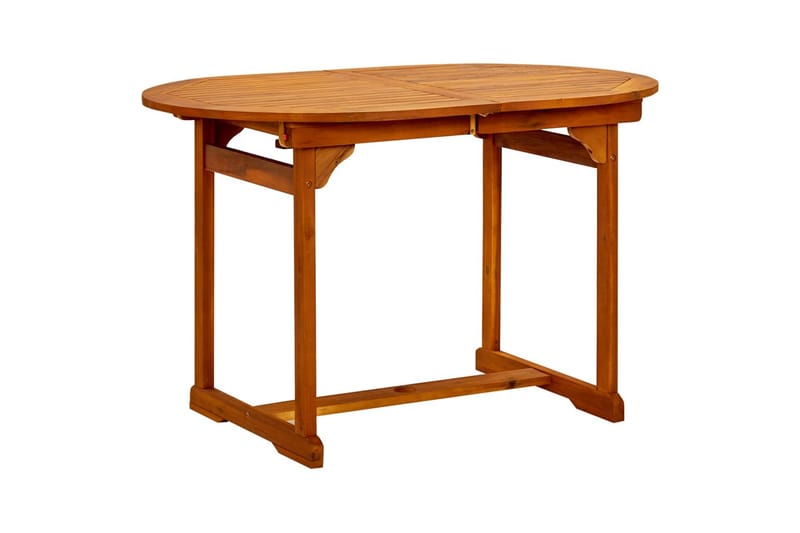 Utendørs spisebord (120-170)x80x75 cm heltre akasie - Brun - Hagemøbler - Hagebord - Spisebord