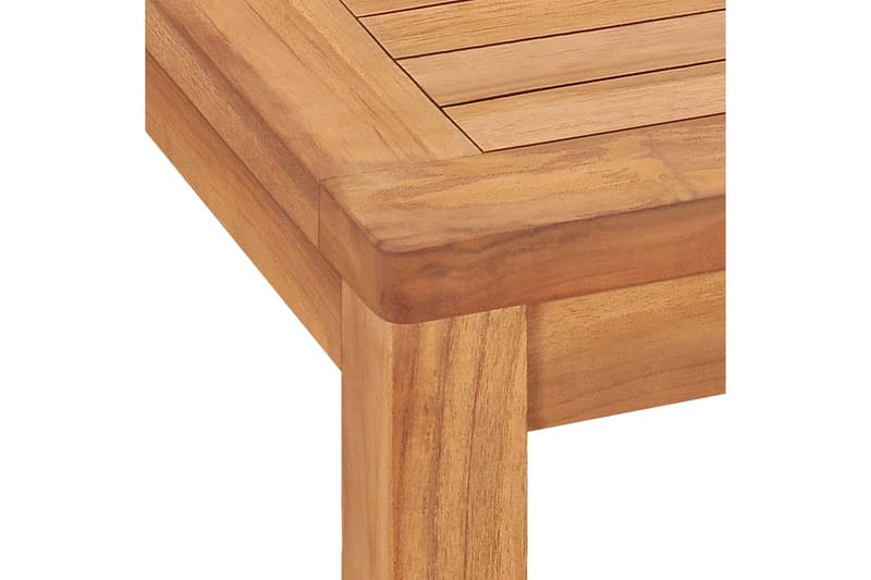 Utendørs spisebord 140x80x77 cm heltre teak - Hagemøbler - Hagebord - Spisebord