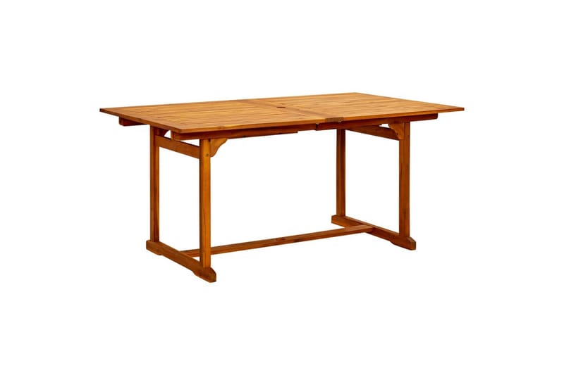 Utendørs spisebord (160-240)x100x75 cm heltre akasie - Brun - Hagemøbler - Hagebord - Spisebord ute