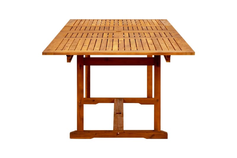 Utendørs spisebord (160-240)x100x75 cm heltre akasie - Brun - Hagemøbler - Hagebord - Spisebord ute