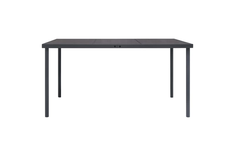 Utendørs spisebord antrasitt 150x90x74 cm stål - Antrasittgrå - Hagemøbler - Hagebord - Spisebord ute