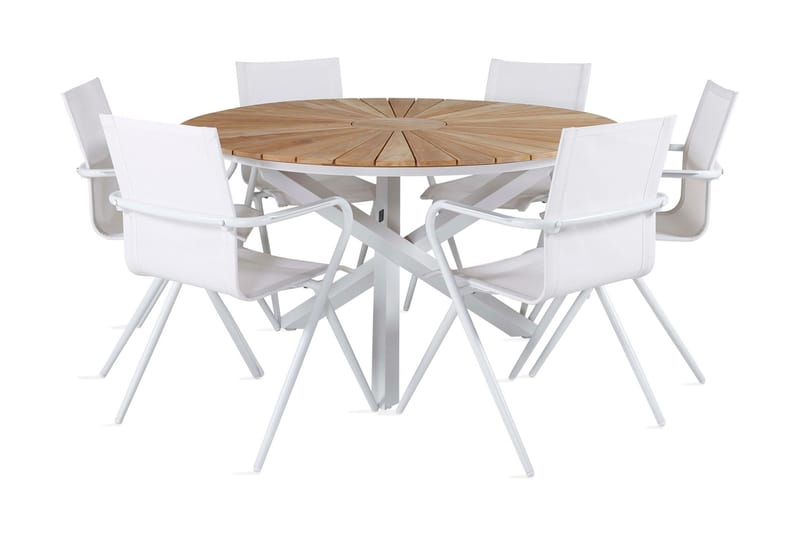 Miami Spisebord med 6 Alling Spisestoler - Hagemøbler - Spisegrupper hage - Komplette spisegrupper