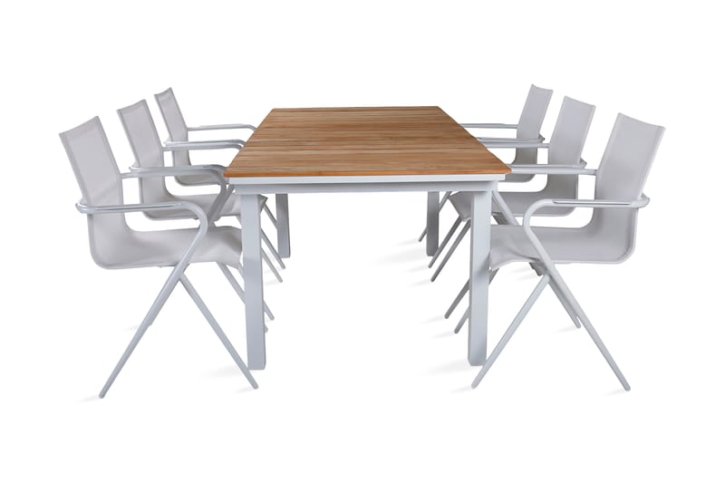 Miami Spisebord med 6 Alling Spisestoler - Hagemøbler - Spisegrupper hage - Komplette spisegrupper
