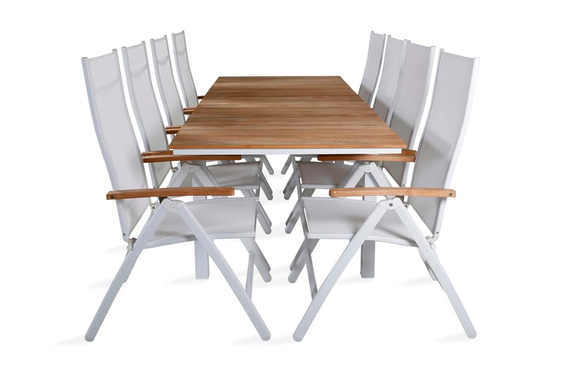 Miami Spisebord med 8 Panacotta Spisestoler - Hagemøbler - Spisegrupper hage - Komplette spisegrupper