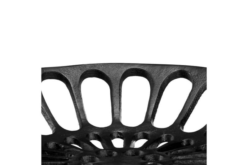 Benk 3-seter 155 cm svart støpejern - Hagemøbler - Sofaer & benker - Benker