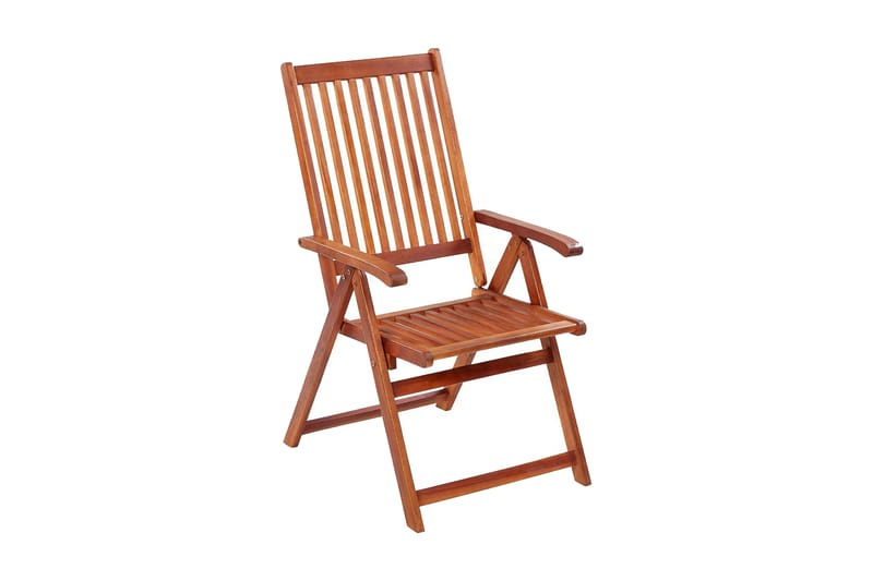 Klappstoler 4 stk heltre akasie - Brun - Hagemøbler - Balkong - Balkongmøbler - Balkongstoler