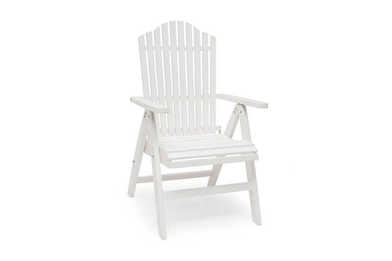 Bullerø posisjonsstol. Høy hvit - hvitlasert furu - Hagemøbler - Stoler & Lenestoler - Posisjonsstol