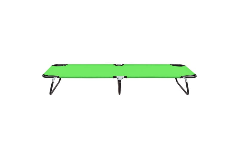 Sammenleggbar solseng stål grønn - grønn - Hagemøbler - Stoler & Lenestoler - Solseng & solvogner