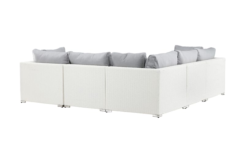 Amazon Loungesofa Grå/Hvit - Venture Home - Hagemøbler - Loungemøbler - Loungesett