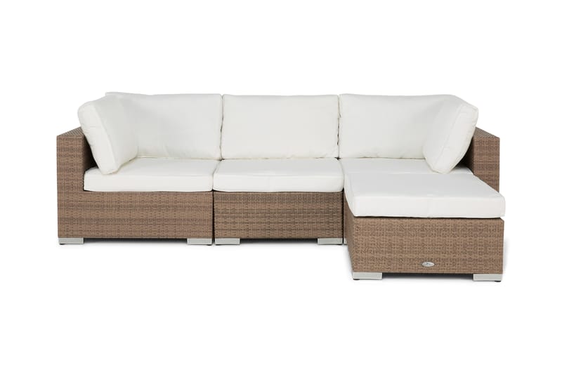 Bahamas 2h 1m 1div - Kunstrotting Sand - Hagemøbler - Loungemøbler - Lounge sofa