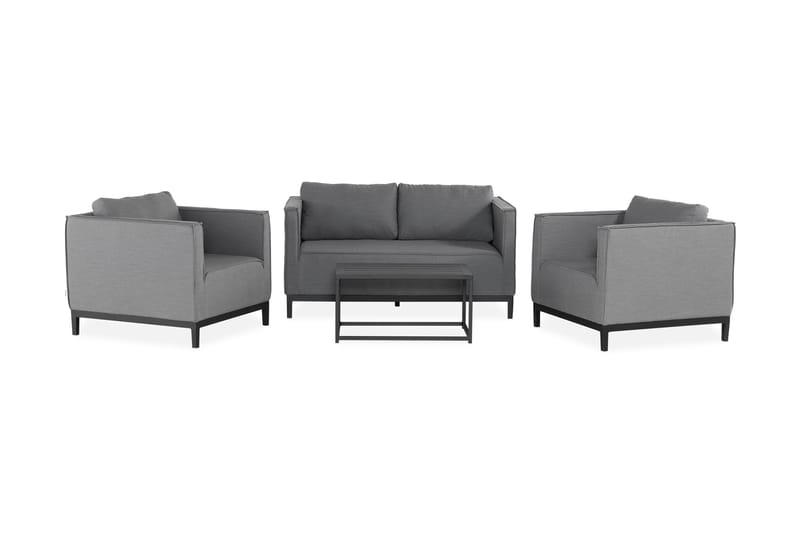Finemang Sofagruppe - Mørkegrå - Hagemøbler - Loungemøbler - Loungesett