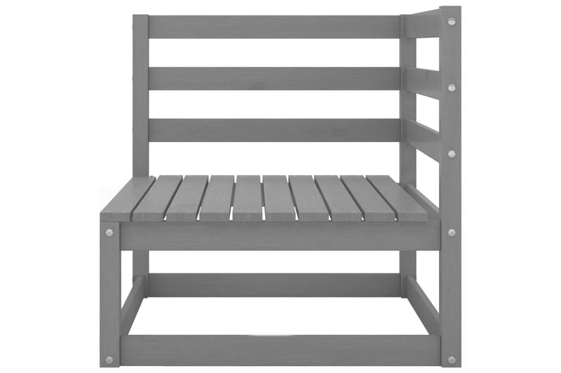 Hagesofagruppe 13 deler grå heltre furu - Grå - Hagemøbler - Loungemøbler - Loungesett