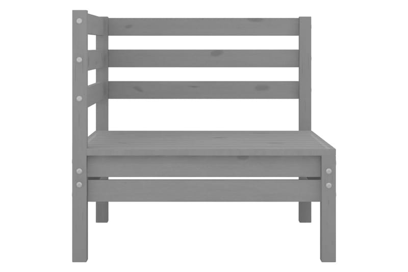 Hagesofagruppe 3 deler grå heltre furu - Grå - Hagemøbler - Loungemøbler - Loungesett