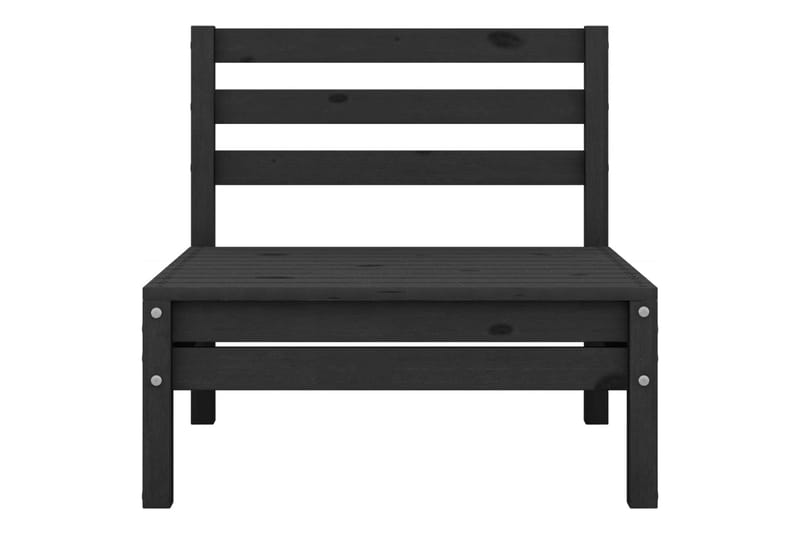 Hagesofagruppe 5 deler svart heltre furu - Svart - Hagemøbler - Loungemøbler - Loungesett