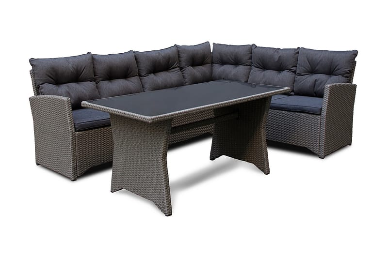 Tulsa Sofagruppe - Mørkegrå - Hagemøbler - Loungemøbler - Sofagruppe utendørs