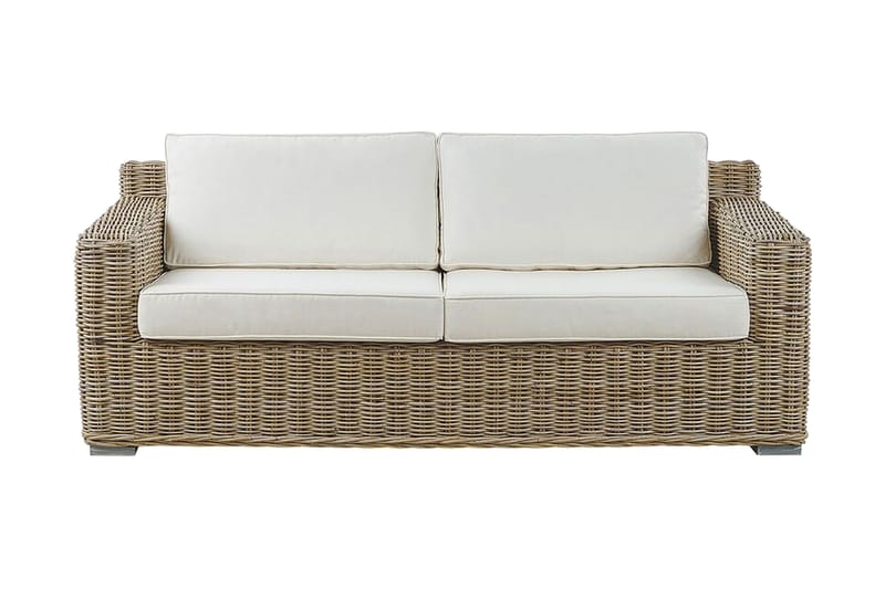Apriliana 2-seters sofa - Kunstrotting / Lys brun - Hagemøbler - Loungemøbler - Lounge sofa