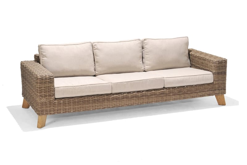 Bahamas 3-seter Sofa - Beige - Hagemøbler - Loungemøbler - Lounge sofa