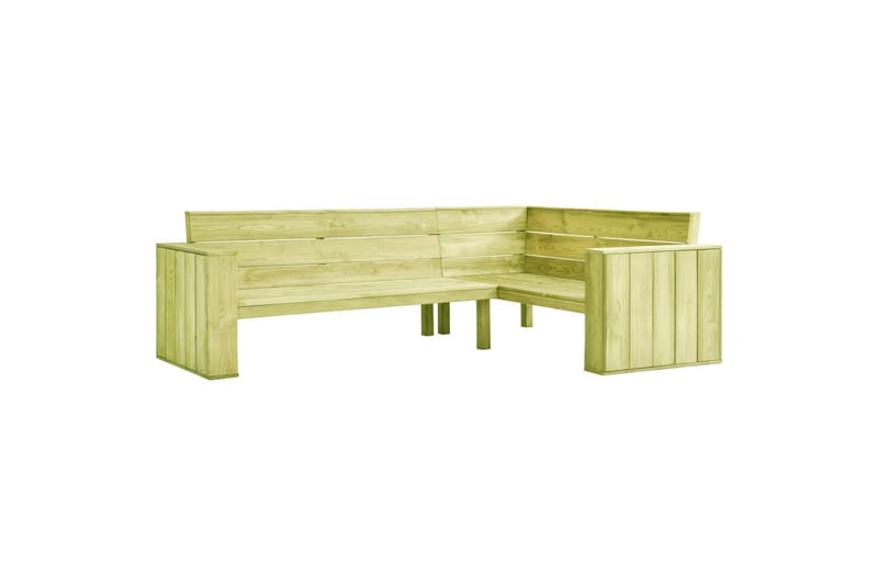 Hagehjørnebenk 239 cm impregnert furu - Hagemøbler - Loungemøbler - Lounge sofa