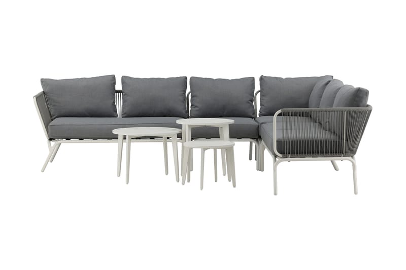 Roxo Hjørnesofa Hvit - Venture Home - Hagemøbler - Loungemøbler - Lounge sofa