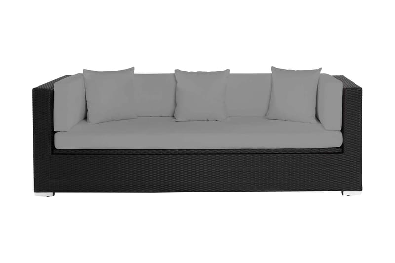 Sofa - Svart - Hagemøbler - Loungemøbler - Lounge sofa