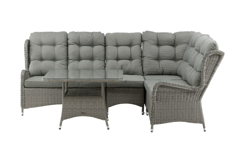Washington Hjørnesofa Grå - Venture Home - Hagemøbler - Loungemøbler - Lounge sofa