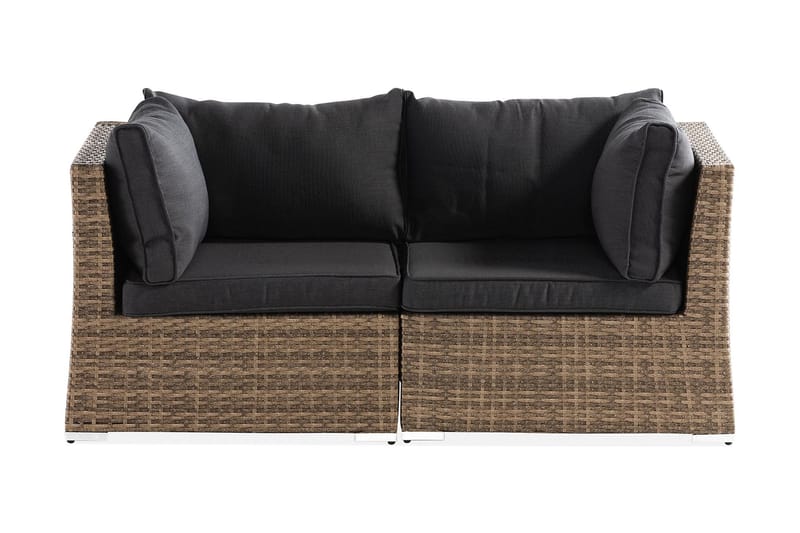 Wisconsin Loungesofa med Armstøtte 2-seters - Glass/Kunstrotting/Sand - Hagemøbler - Loungemøbler - Lounge sofa