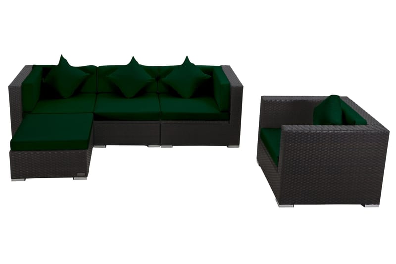 Trekk til sittegruppe theBox-A/-C/-D - Grønn - Hagemøbler - Loungemøbler - Møbeltrekkpakker