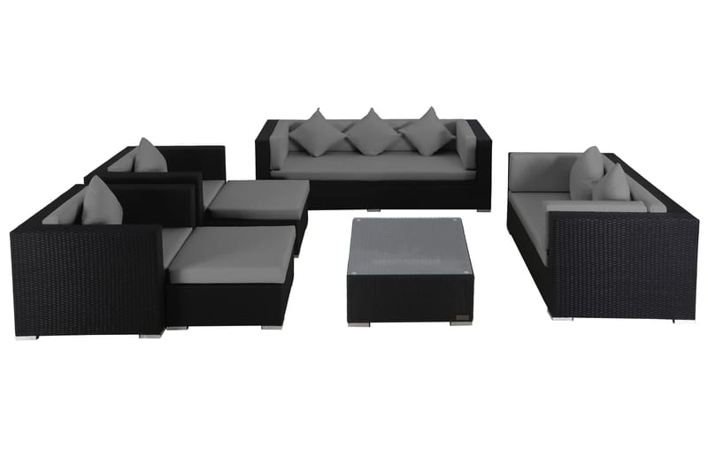 Trekk til sittegruppe theBox-B - Grå - Hagemøbler - Loungemøbler - Møbeltrekkpakker