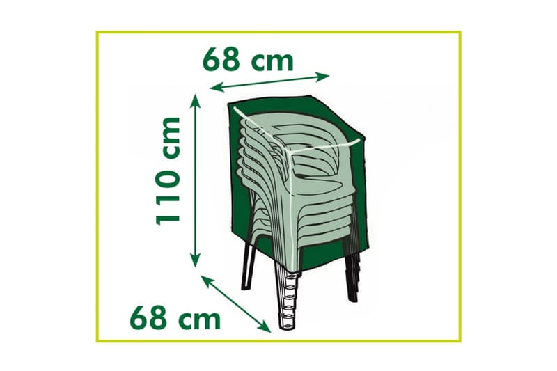 Nature Hagemøbeltrekk for stoler 110x68x68 cm - Hagemøbler - Puteoppbevaring & møbelbeskyttelse - Overtrekk hagemøbler