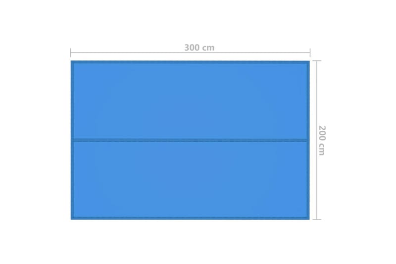 Utendørs presenning 3x2 m blå - Blå - Hagemøbler - Puteoppbevaring & møbelbeskyttelse - Presenning