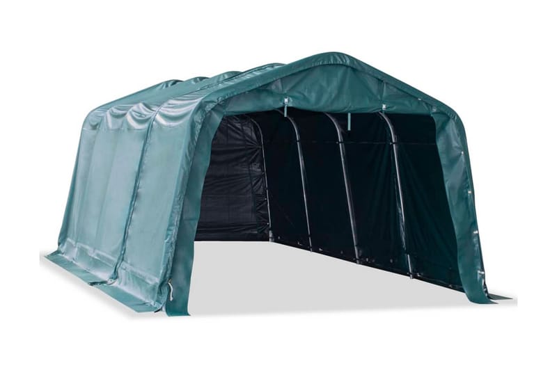Flyttbart kvegtelt PVC 550 g/m² 3,3x6,4 m mørkegrønn - Hagemøbler - Solbeskyttelse - Avskjerming & vindskjerm - Skjerm