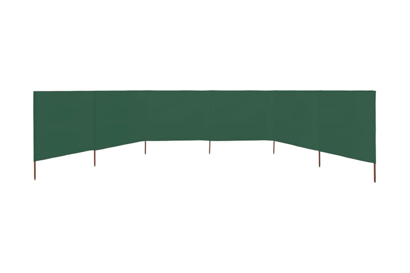 Vindskjerm 6 paneler stoff 800x80 cm grønn - Hagemøbler - Solbeskyttelse - Avskjerming & vindskjerm