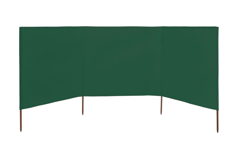 Vindskjermer 3 paneler stoff 400x120 cm grønn - Hagemøbler - Solbeskyttelse - Avskjerming & vindskjerm