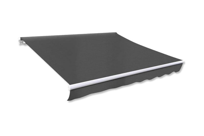 Foldbar markise manuell 300 cm antrasitt - Hagemøbler - Solbeskyttelse - Markiser - Terrassemarkise