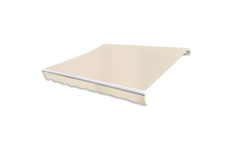 Foldbar markise manuell 300 cm kremhvit - Hagemøbler - Solbeskyttelse - Markiser
