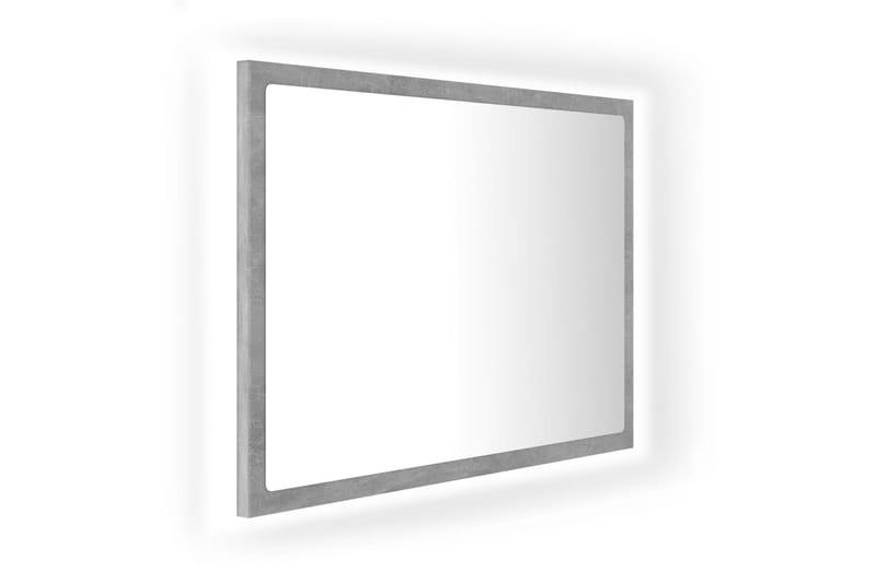 LED Baderomsspeil 60x8,5x37 cm sponplate betonggrå - Grå - Hagemøbler - Solbeskyttelse - Markiser