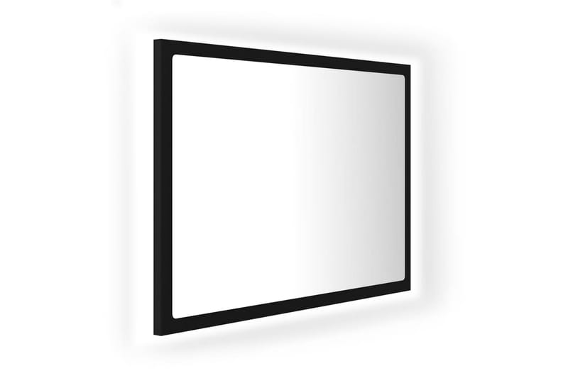 LED Baderomsspeil 60x8,5x37 cm sponplate svart - Svart - Hagemøbler - Solbeskyttelse - Markiser