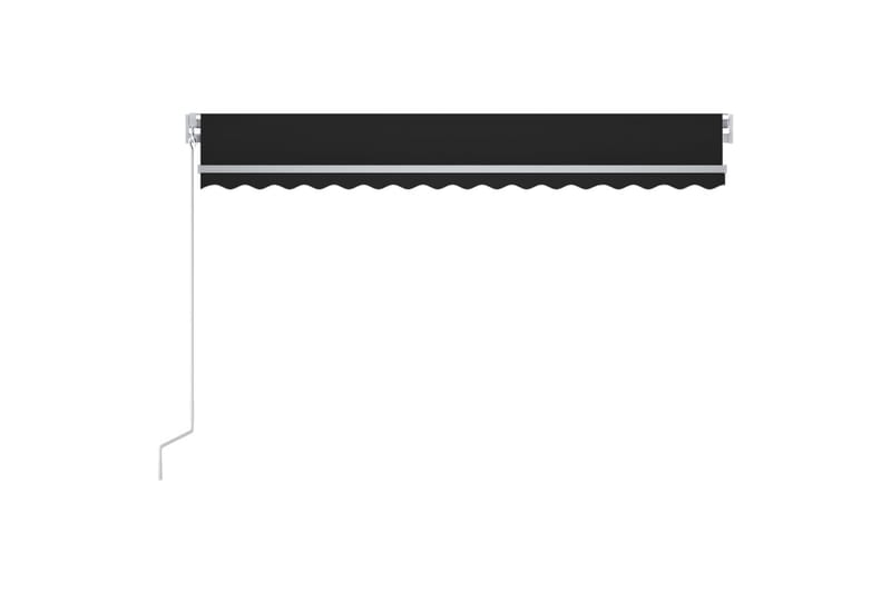 Manuell uttrekkbar markise 450x350 cm antrasitt - Antrasittgrå - Hagemøbler - Solbeskyttelse - Markiser